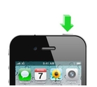 iPhone 4 vergrendel knop maken reparatie stuk